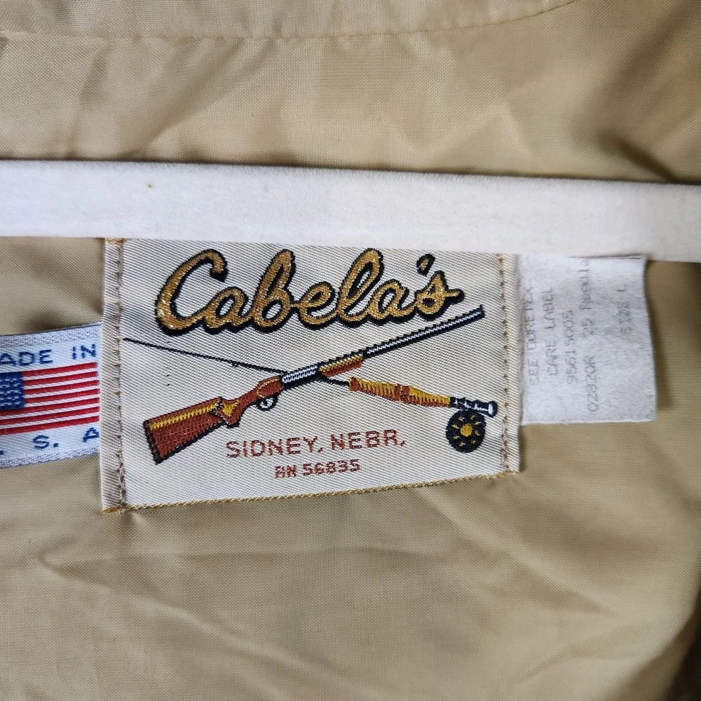 Vtg Cabelas Duck Camo Hunting Jacket Made USA Size L Frog‎ Camouflage
